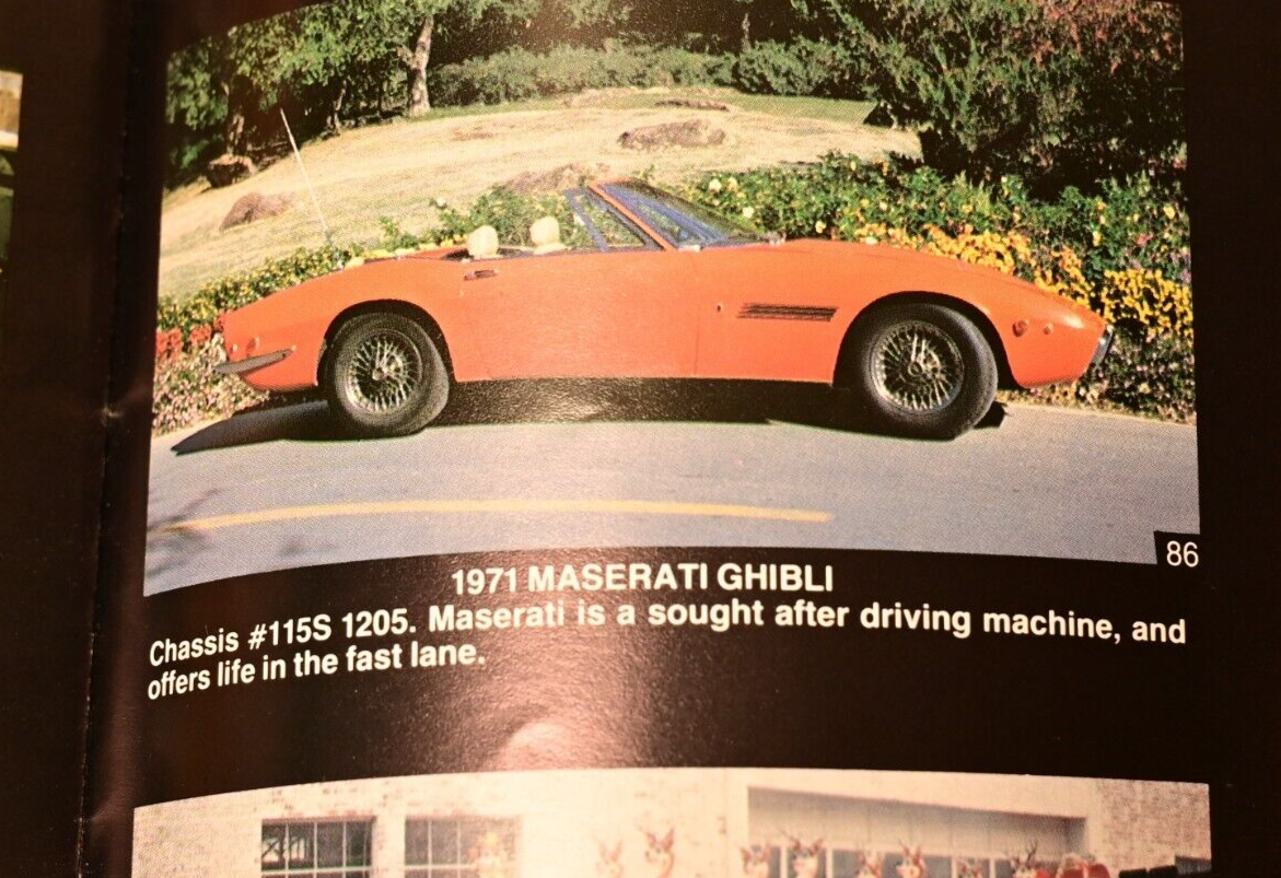James C. Leake Antique & Classic Car Auction Catalog 1983 Pantera 300SL XP819