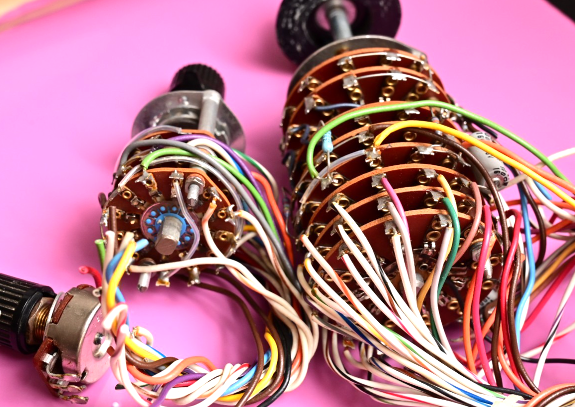 Lot of 2 Centralab Rotary Switches & Potentiometer Vintage Knobs PA-301