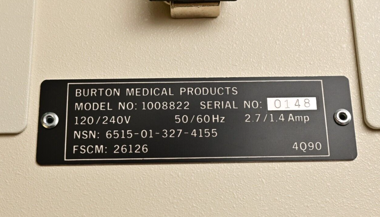 Burton Medical Products Duolume Dual Endoscope Lamp Supply NOS $10k Mil Surplus