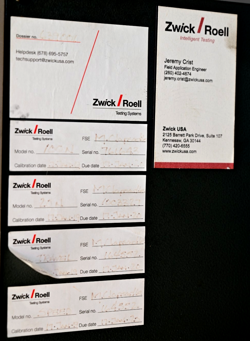 Zwick Roell Z2.5 Tensile Tester Controller w/ Schmersal Limit Switch