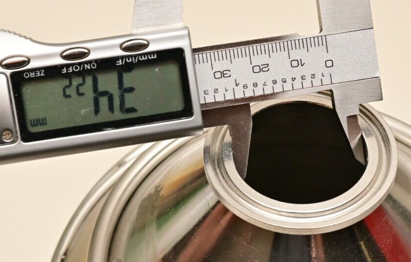 4L Stainless Chilling Vessel Reducer 6" to 1.5" Flange Sanitary Condenser Coil