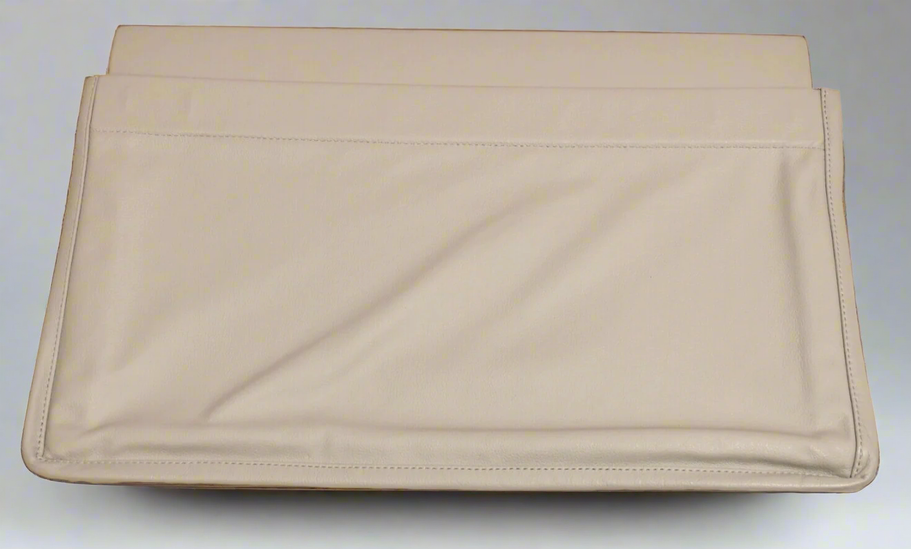 Private Jet 20"x13" Gray Leather Literature Pocket Assembly Gulfstream G550 NIB
