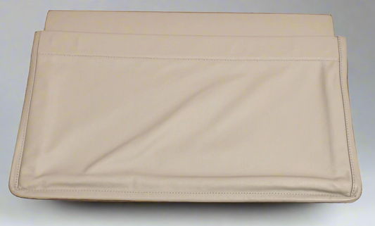Private Jet 20"x13" Gray Leather Literature Pocket Assembly Gulfstream G550 NIB