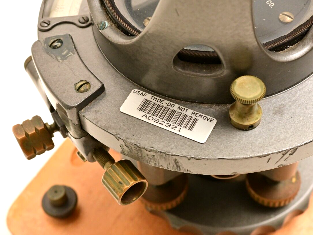 Brunson Transit 1953 No. 30 USAF Cold War Era Military Surveyors Instrument