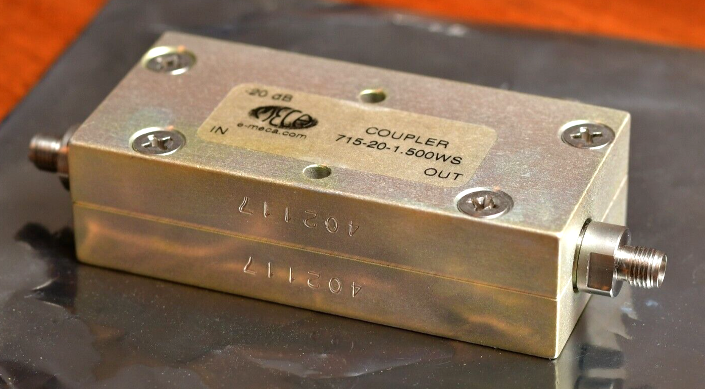 MECA Directional Coupler 715-20-1.500WS -20dB Output SMA 800MHz-2.2GHz
