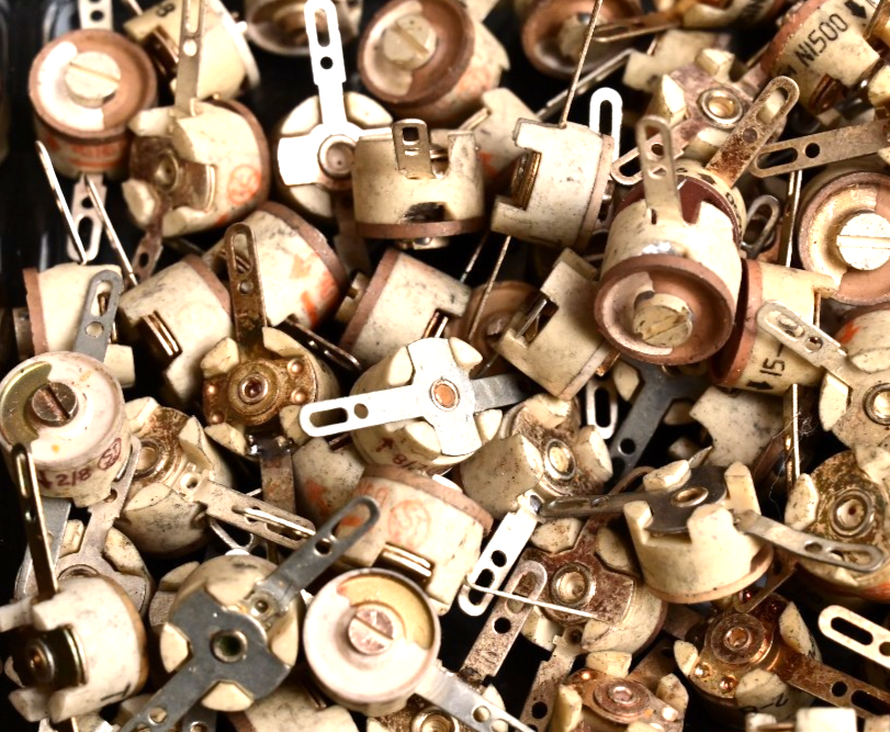 180g Lot of 119 Ceramic Trim Variable Capacitors NOS Assorted 15-60 10-60 ST