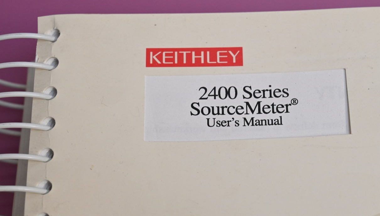 Keithley 2400 Series SourceMeter User's Manual 2400S-900-01 Rev. C