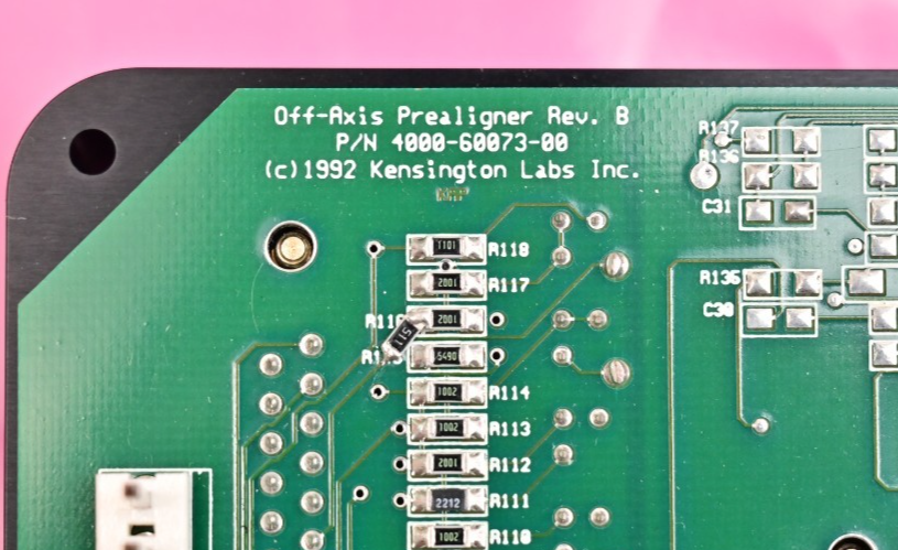 Kensington Newport Wafer Prealigner I/O Plate Main PCB Honeywell 136PC15A1