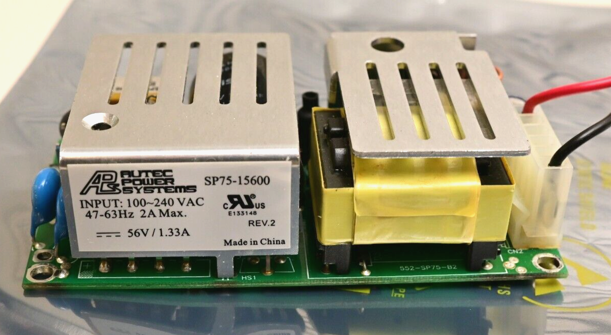 Autec Power Systems SP75-15600 DC Power Supply 56V@1.33A 75W PoE w/ Pigtail