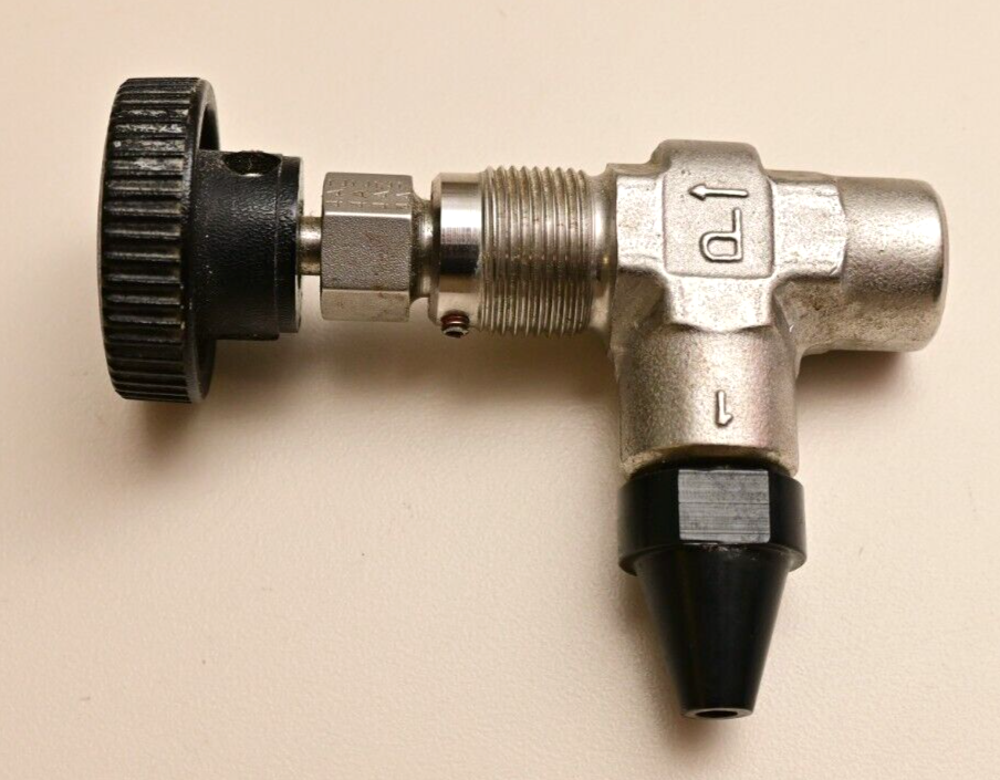 Parker NP6-Series Needle Valve with Dispensing Nozzle 316 Stainless 41-NP6AK-SSP