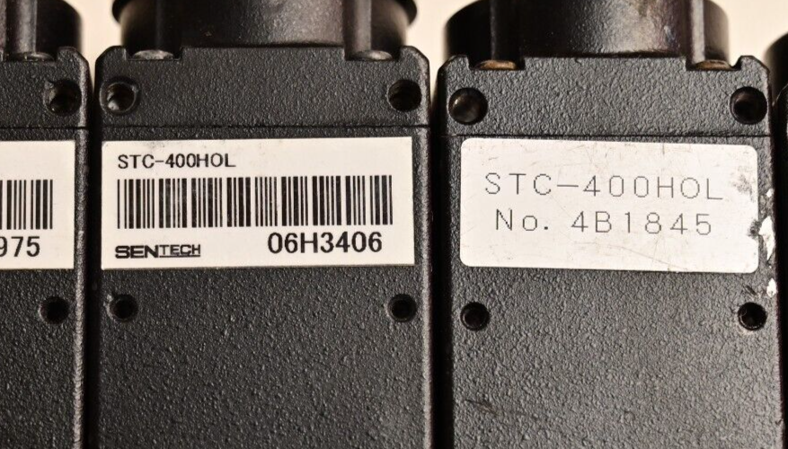 Lot of 5 Sentech STC-400HOL 1/2" Monochrome CCD Cameras Machine Vision C-Mount