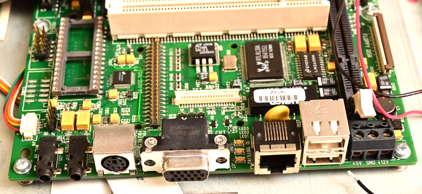 ZF Microsystems Single Board Computer PC Hitachi LCD Screen Vintage PC/104 PCI