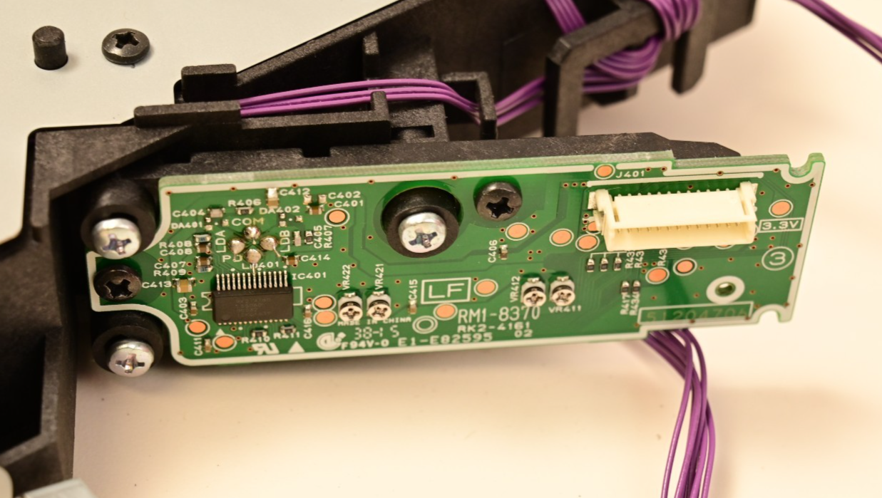 HP LaserJet Enterprise M604 Laser Scanner Assembly RU5-8841 RM1-8373