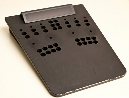 17"x15" Machined Aluminum Control Console Enclosure 10-Pot 34-Button Holes 9+lbs