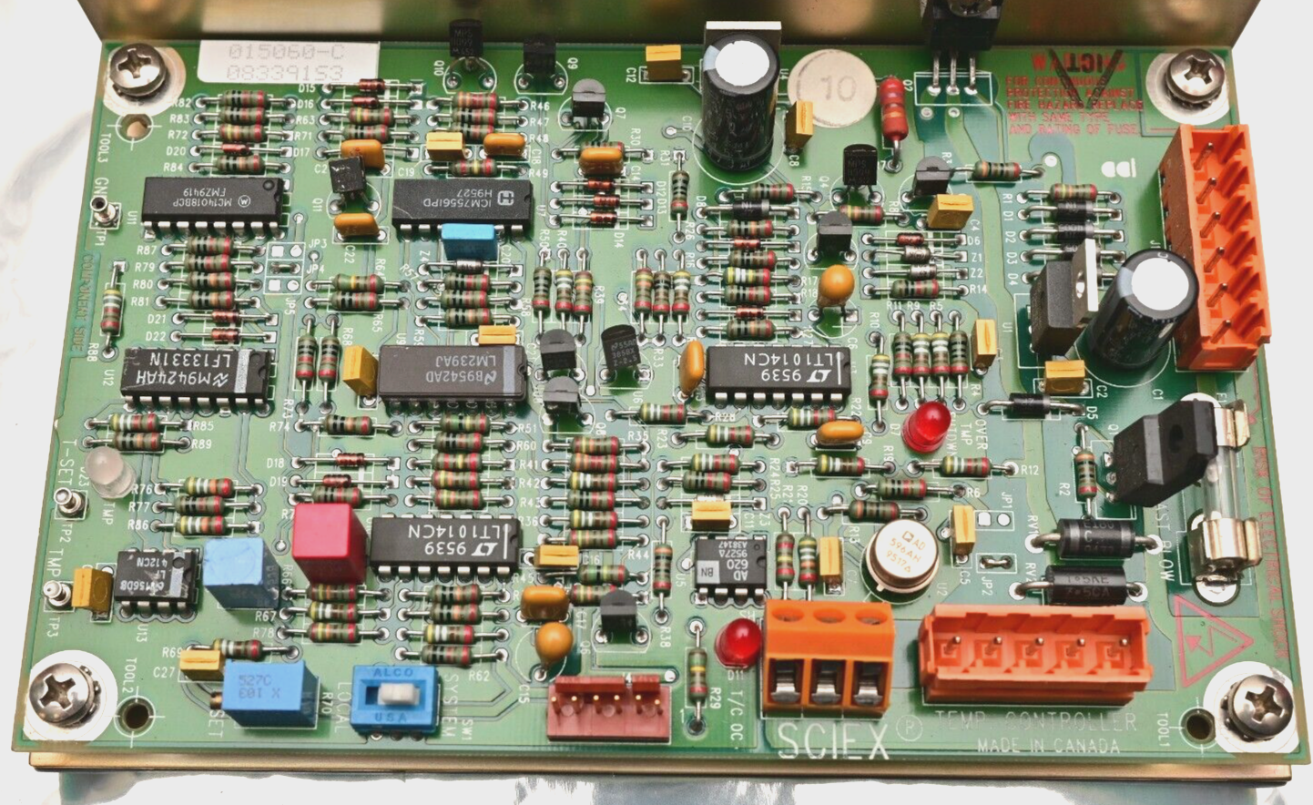 Sciex Temp. Controller Board 015060-C API 100 Mass Spectrometer
