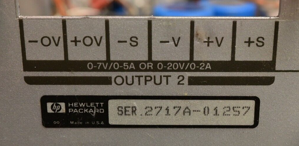 HP Agilent 6624A System DC Power Supply Output 2 Circuit Board 0-7V@5A 0-20V@2A