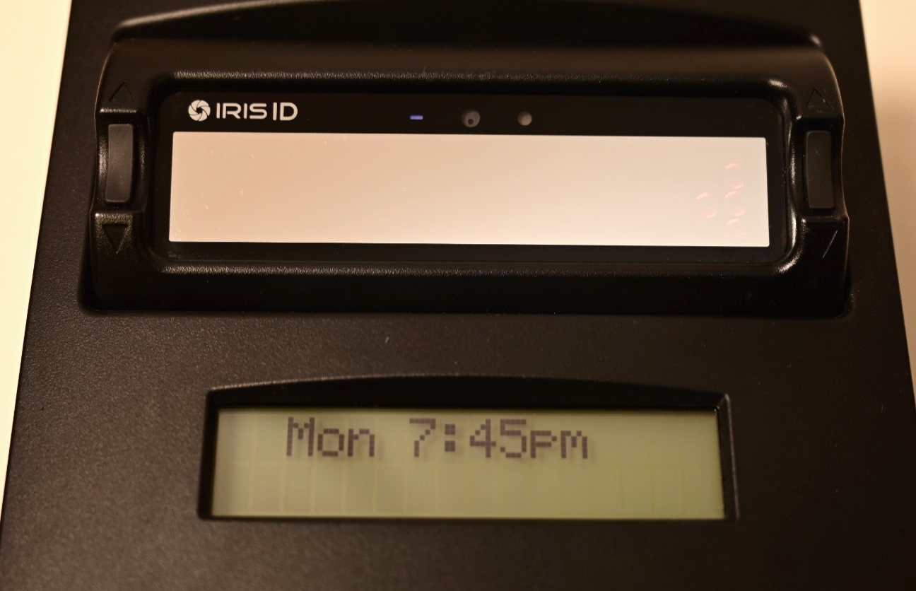 Paychex InVision Iris ID Employee Time Clock w/ Power Supply & Key USB Ethernet