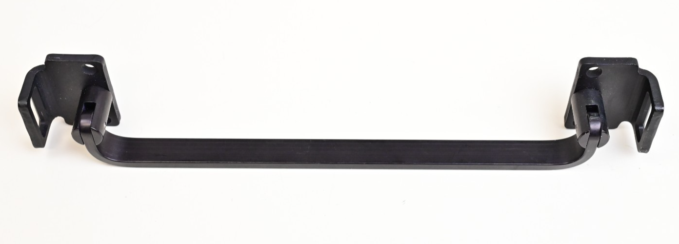 8" Anodized Aluminum TestEquipment Handle Hinged Strap Loops Military Surplus