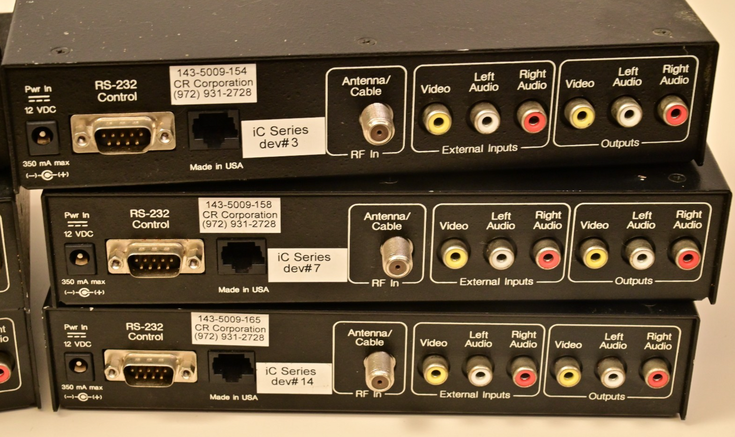 Lot of 6 Contemporary Research ICW-STA Stereo TV Tuners for Parts MC68k TDA9855
