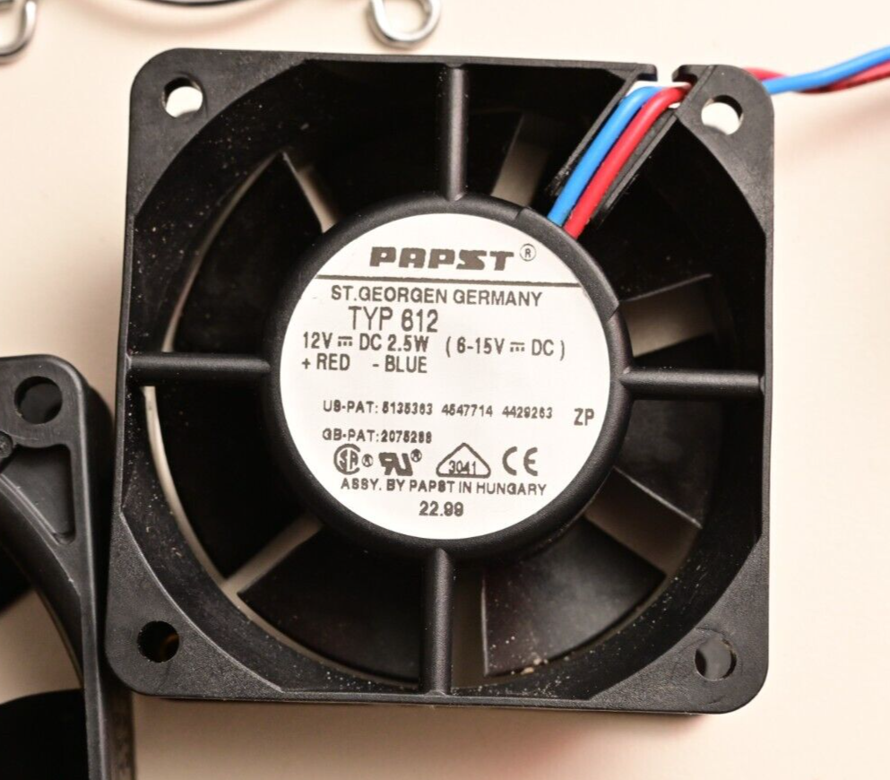 Lot of 5 High Quality DC Fans 12V Toyo Elina Papst Japan/Germany w/ 3 Grilles