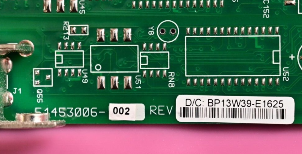 Honeywell V6 Analog Input Card 51453006-002 Rev D/C BP13W39-E1625 Untested