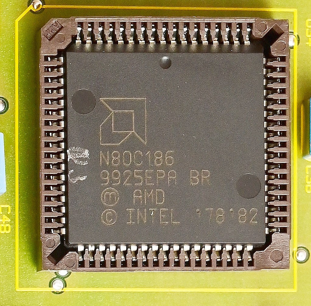 VG Data Systems PB-I-743 Vintage Schroff VME Style CPU Board N80C186 P82C08-10