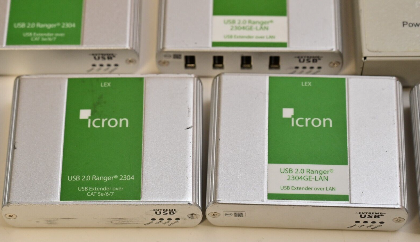 Lot of 13 ICRON USB 2.0 over CAT5 Extenders LEX REX Ranger 2304 USB Extreme