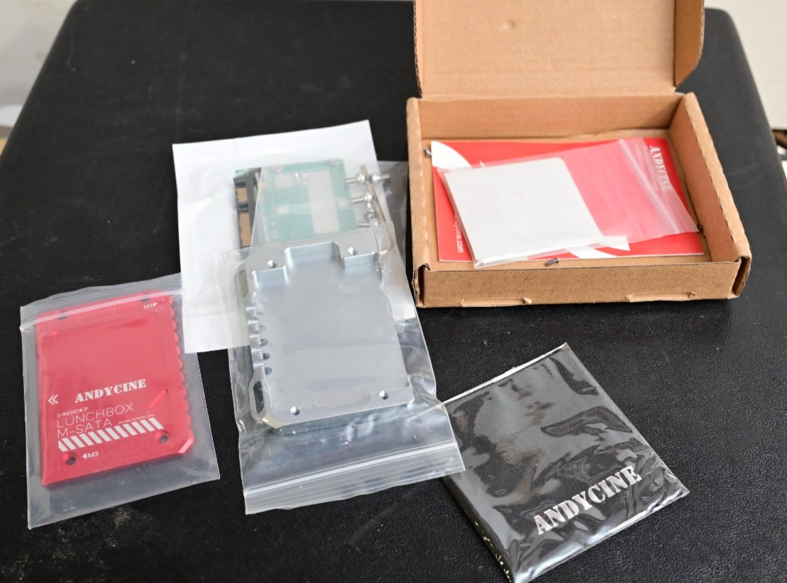 AndyCine Lunchbox mSATA Adapter for Atomos Ninja V Note:m-SATA to SATA