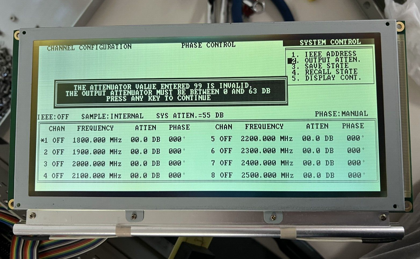 Optrex DMF50036 ZNFU-FW 9.6" Monochrome LCD with ERG E1431 Inverter *TESTED*