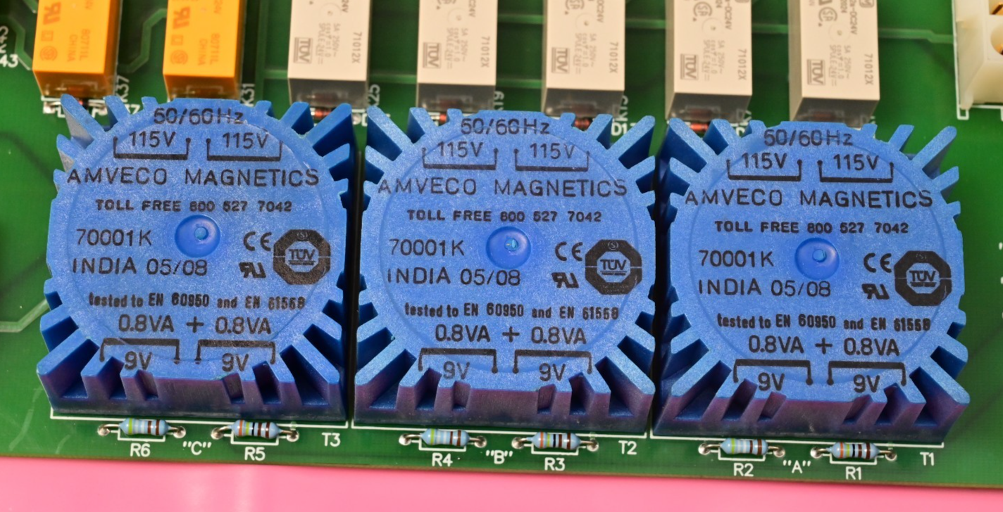 Watthour WECO 2350R PB008704 Relay PC Board BB015405 60+ Relays Amveco Toroidal