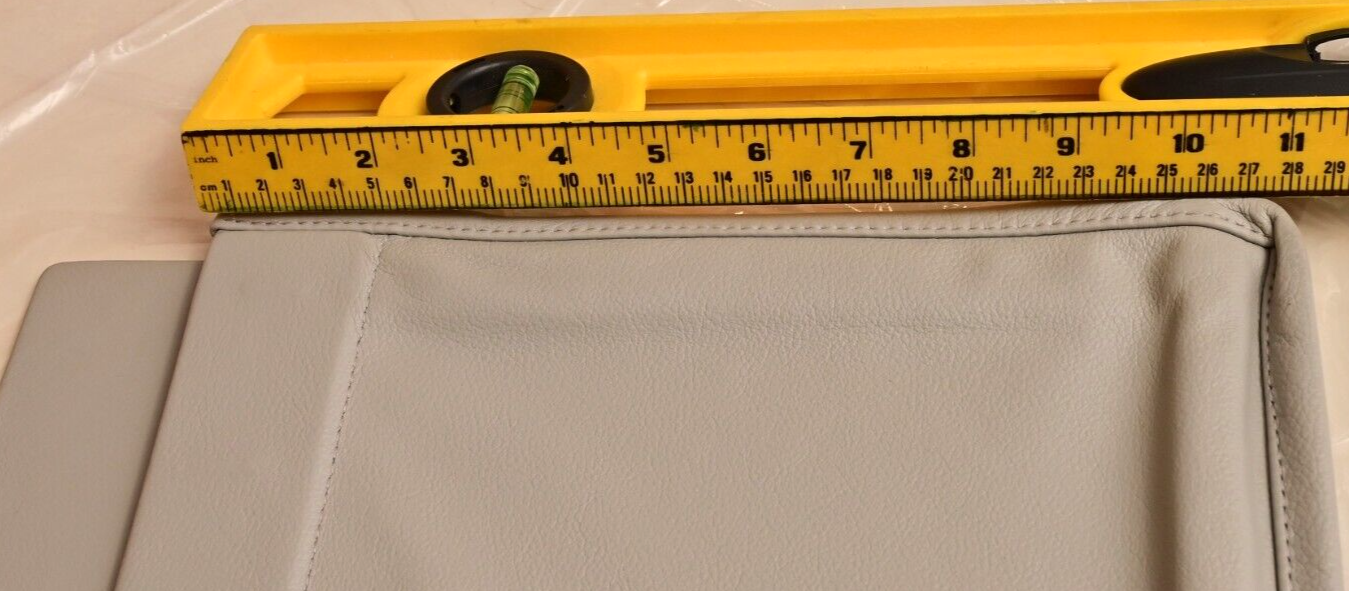 Private Jet 20"x13" Gray Leather Literature Pocket Assembly Gulfstream G550 NIB