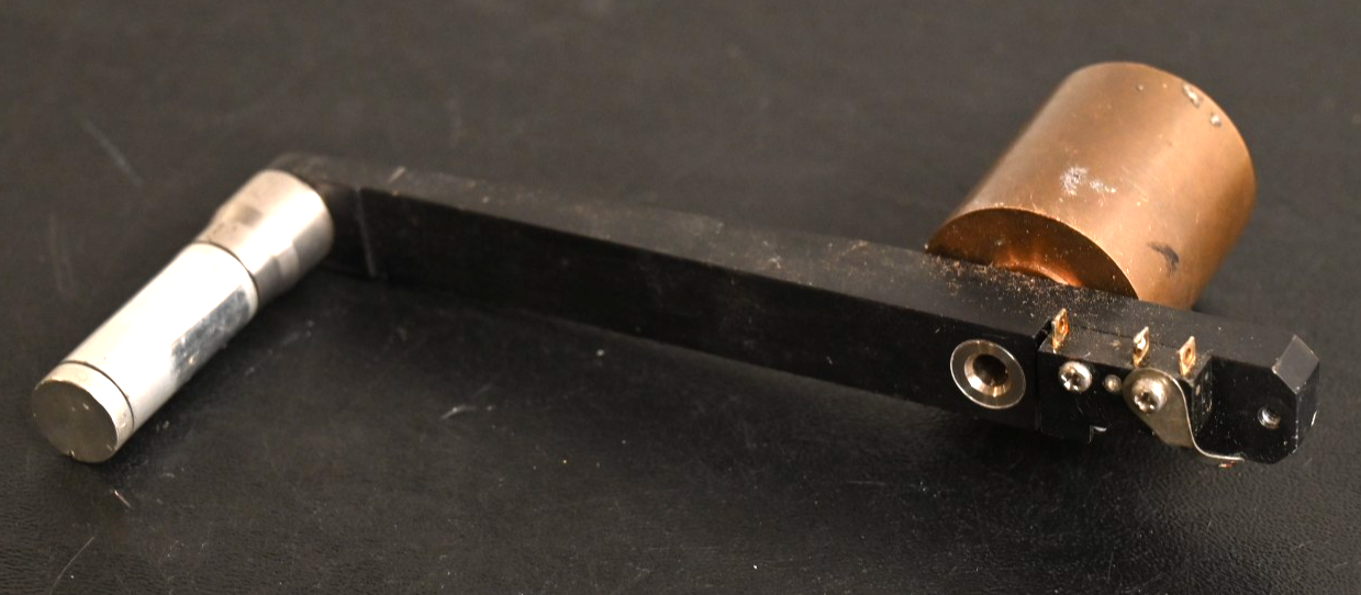 Reel to Reel Tension Arm Idler w/ Cherry Switch AMPEX? VTR-6 VTR-80 Brass/Alum