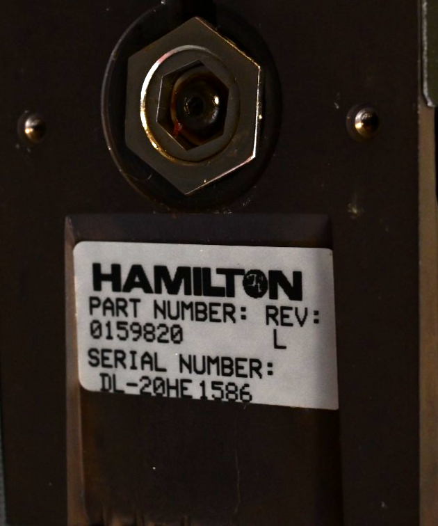 Hamilton Syringe Pump P/N 0159820 Stepper Motor Gastight 1001