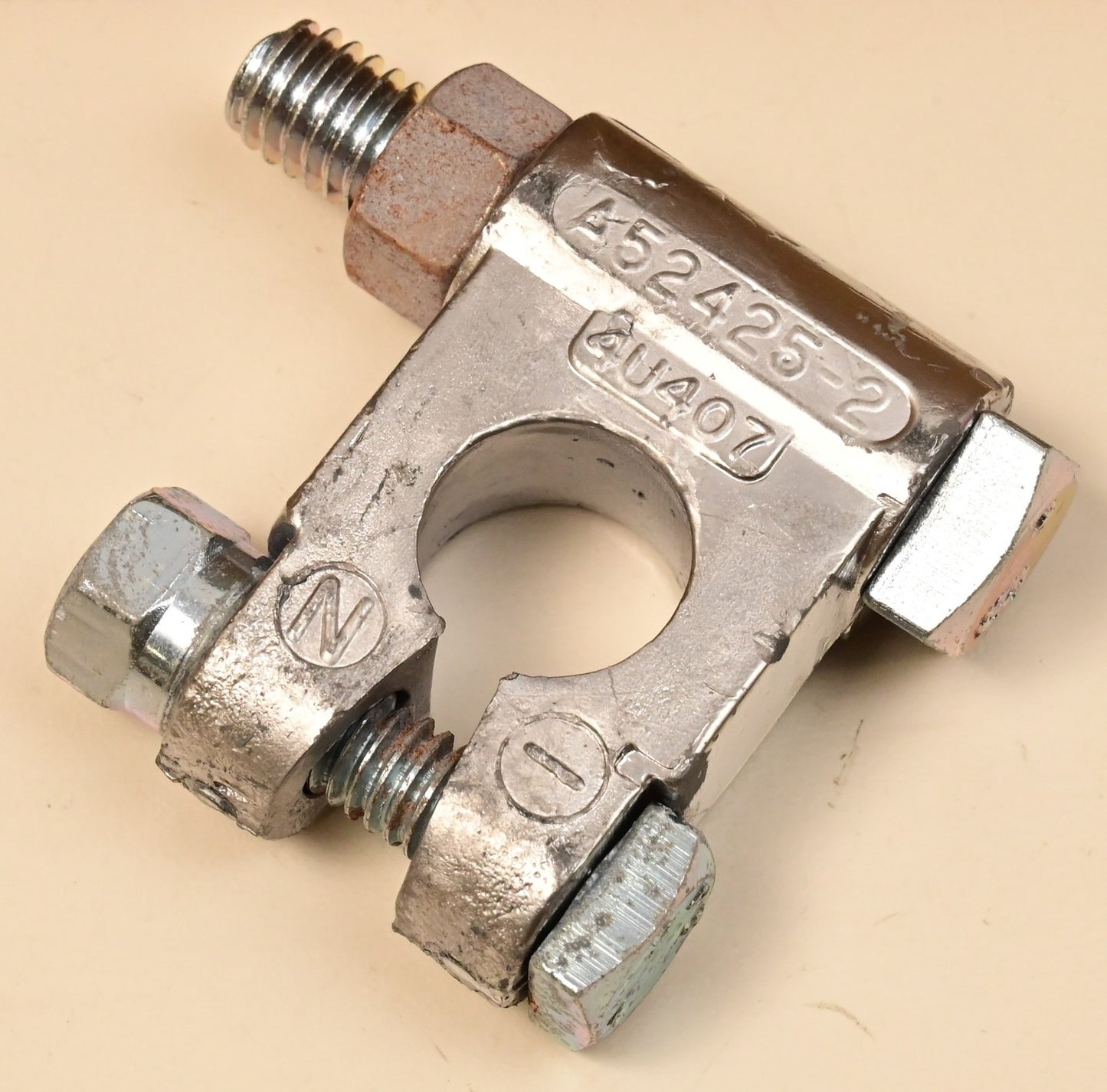 QTY 25 Lead Battery Lug 36115 for Negative Post, 5/16" Stud, Mil Spec A52425-2