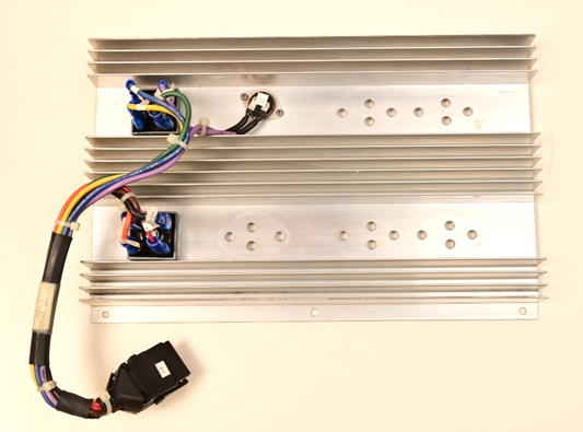 Aluminum Heatsink 10.5" x 7" x 1" for TO-3 Bridge Rectifiers Thermal Fuse Burndy