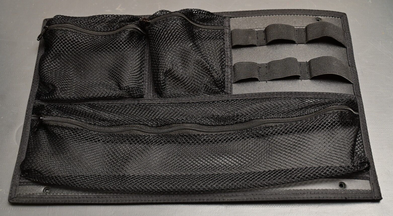 Pelican Style Case Lid Organizer 16" X 10.5" Zipper Pouches Used