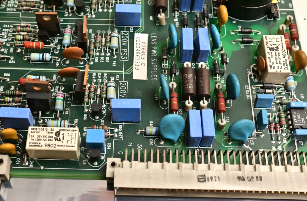 Sciex API 100 Mass Spectrometer Lens Power Supply Card 200V 400V 016403-C