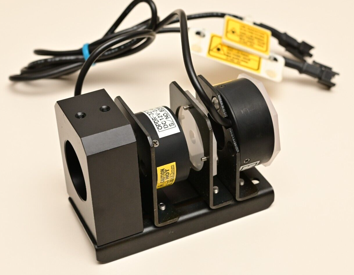 Optex FA 525nm/660nm LED Ring Lights & Apertures w/ Telecentric Lens Mount Rail
