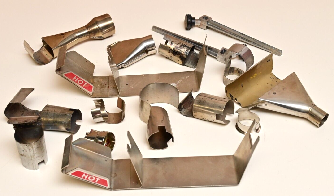 Large Lot of Heat Gun Attachments Stands Plastic Welding Heatshrink Mil Surplus