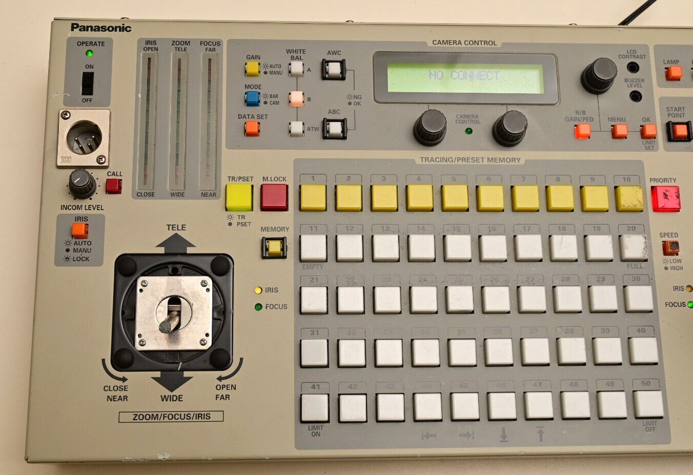 Panasonic AW-RP655 Pan/Tilt Controller Missing Zoom Joystick Power Supply Mod
