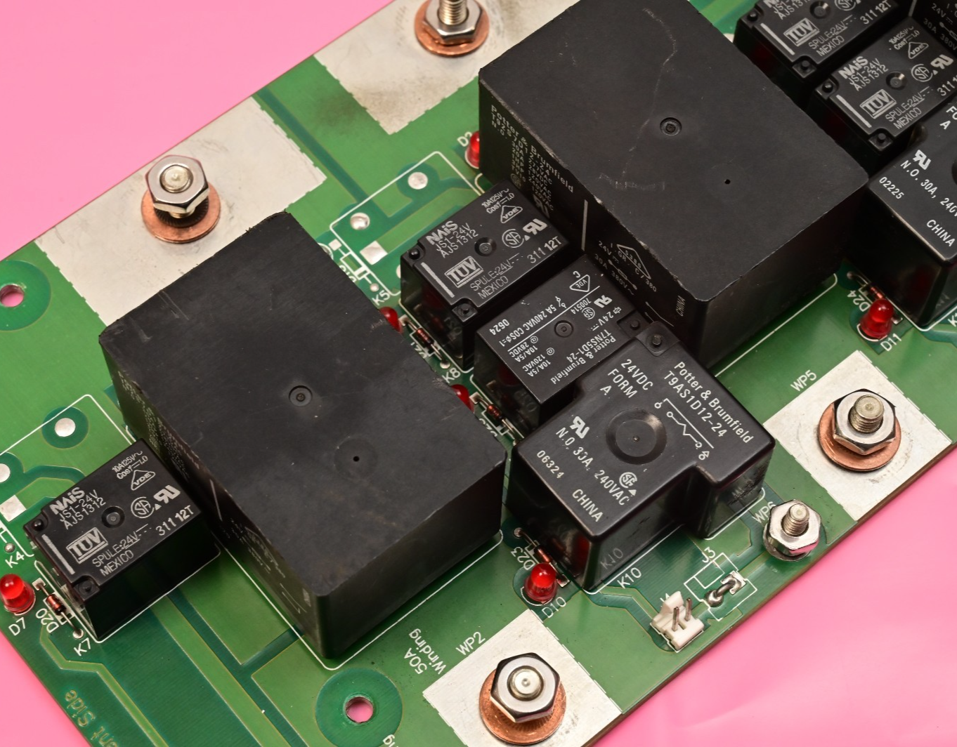 Watthour WECO 2350R PB007600 Relay PC Board BB013701 Potter & Brumfield