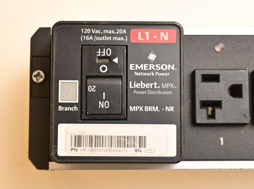 Emerson Liebert MPX BRM -NR L1-N Power Module MPXBRM-NRBA6A1N