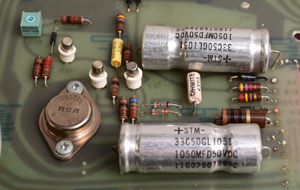 Lot of 3 Vintage Circuit Boards Milivac MV-928A Sprague Nippon Capacitors Pots