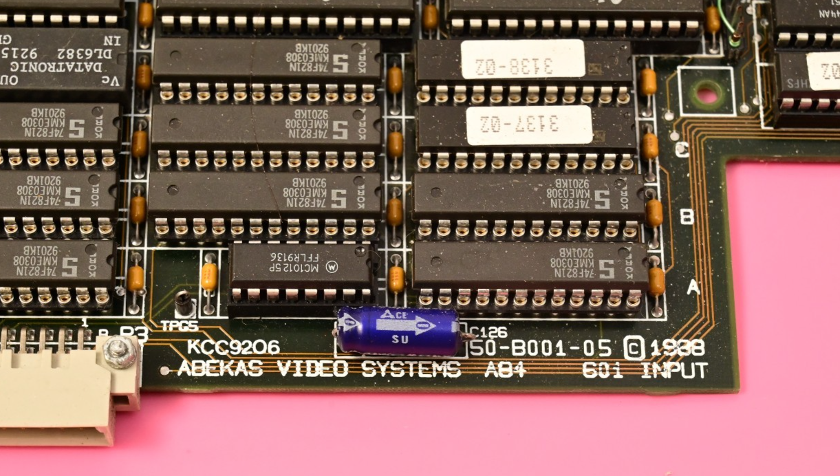 Abekas Video Systems A84 Serial Video Input Interface Sony SBX1602 IDT 7201LA50P