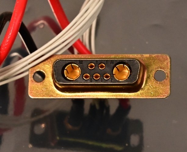 Amphenol Positronic Short Cable PAM7W2S High Power 7-Conductor D-Sub Gold Plated