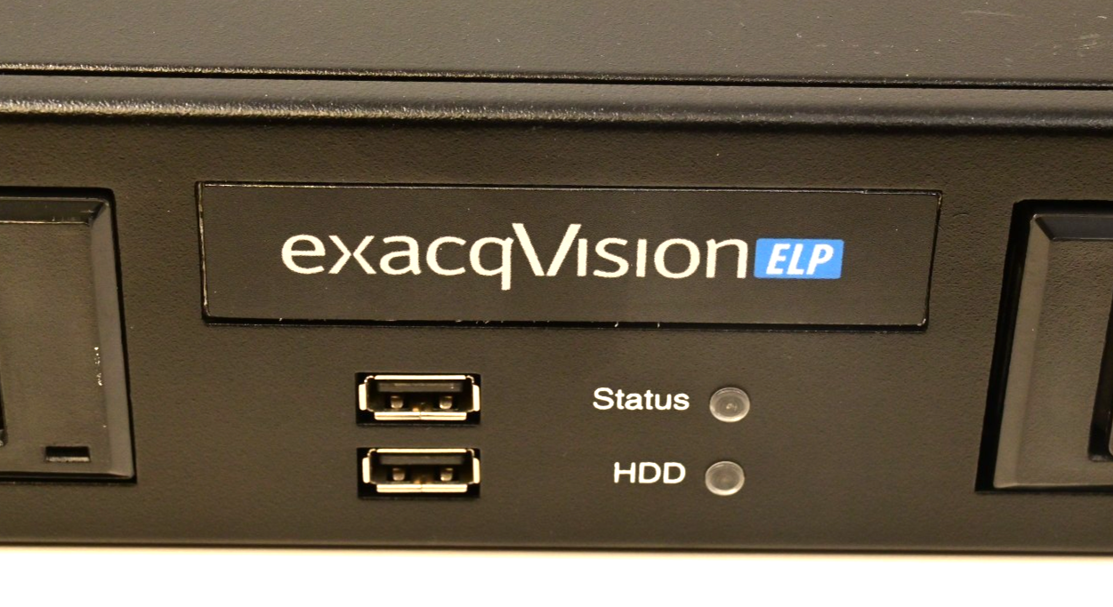 ExacqVision ELP NVR 2x4TB HDD 9-Camera License Exacq 1U Rack Mount IP04-04T-ELPR