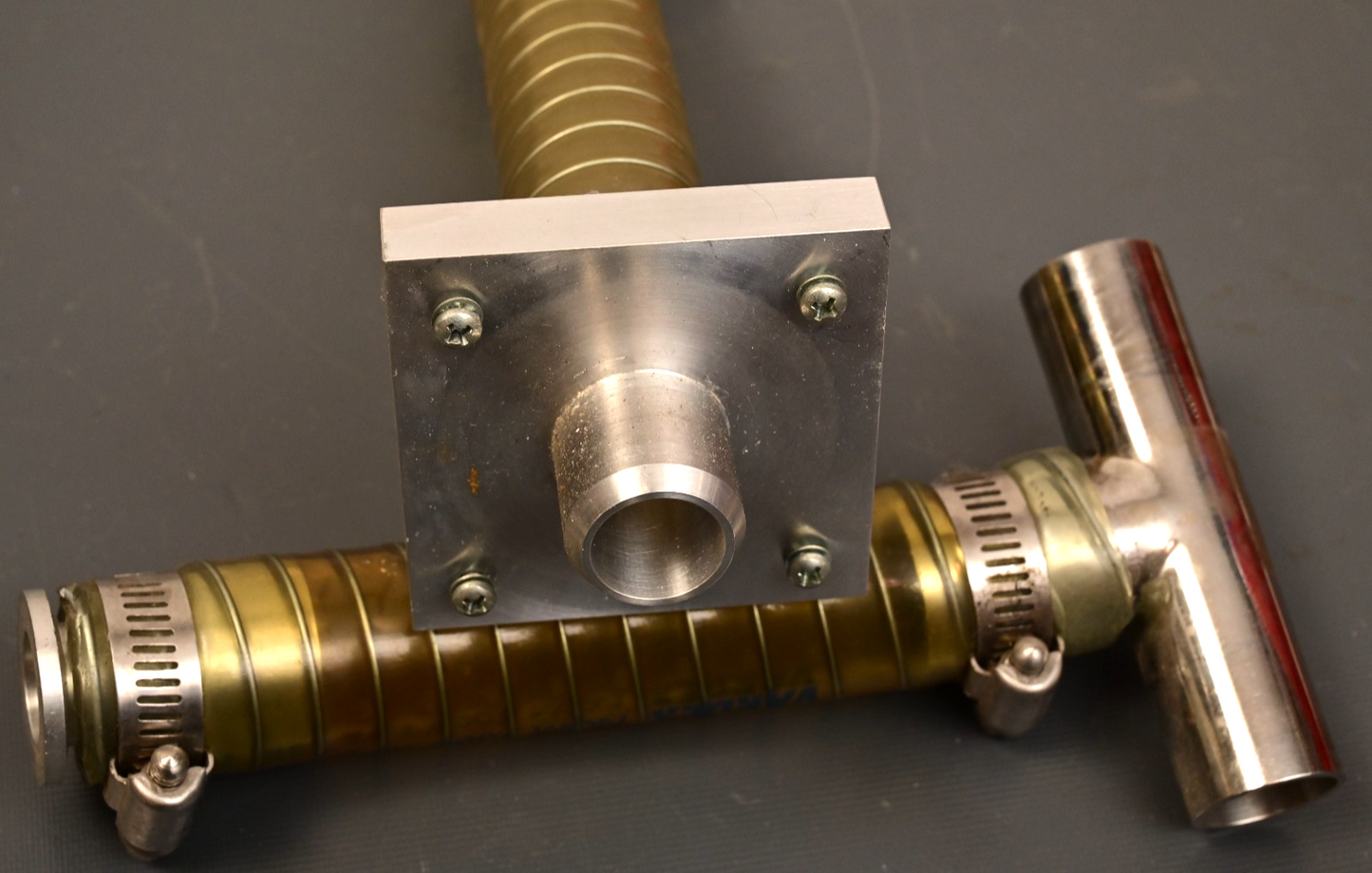 Waters Mass Spectrometer Rough-In Pump Adapters & Hoses Aluminum VARDEX
