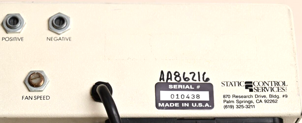 Static Control Services Endstat 2000 Pulse DC Ionizer w/ Heat As-Is