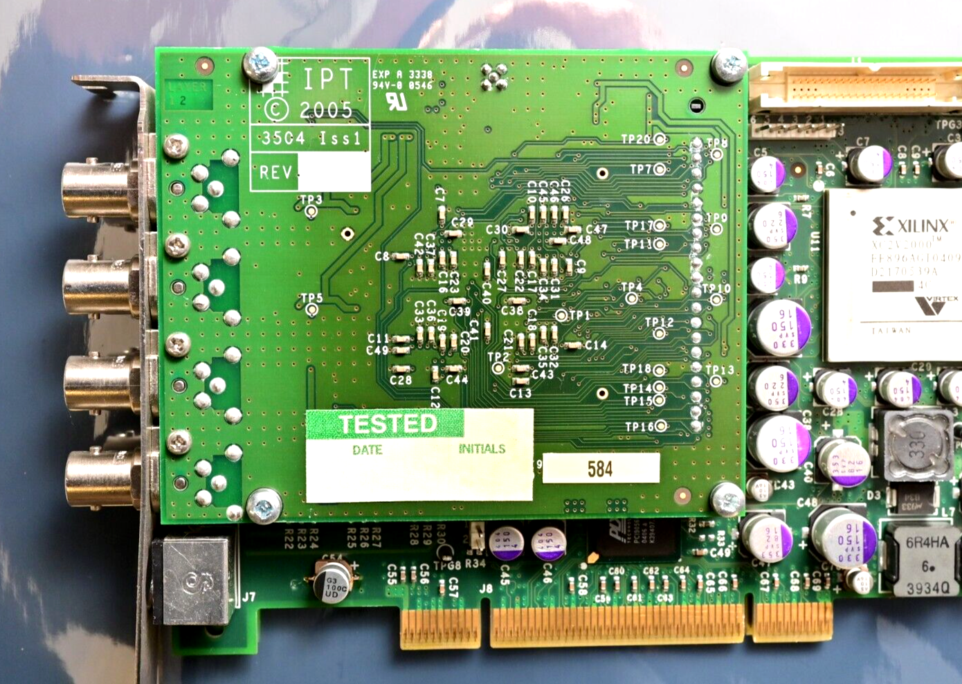 IPT 3101 Iss3 PCI Card w/ 4x BNC & SVideo Video/Studio Interface Card 35C4 Iss1