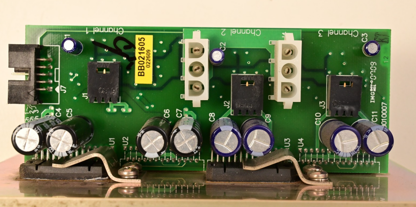 Watthour WECO 2350R PB010007 3-Channel Driver PC Board BB021605 Large Heatsink